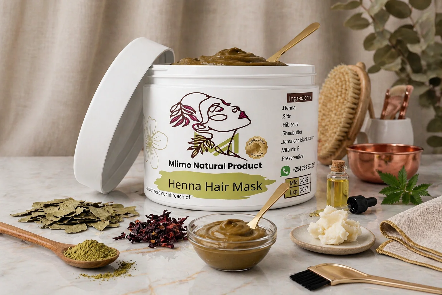 Natural body care products Kenya — Henna Hair Mask